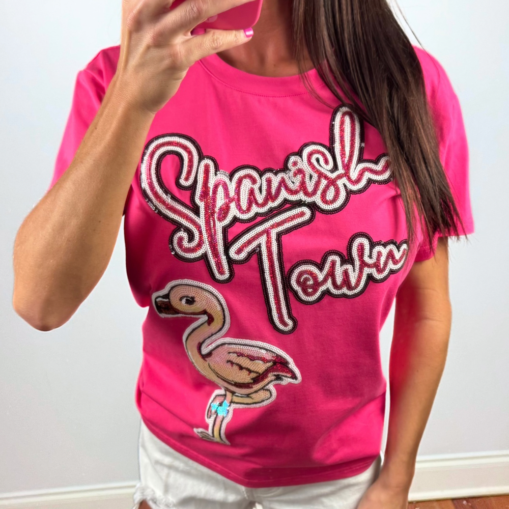 Sequin Spanish Town Tee