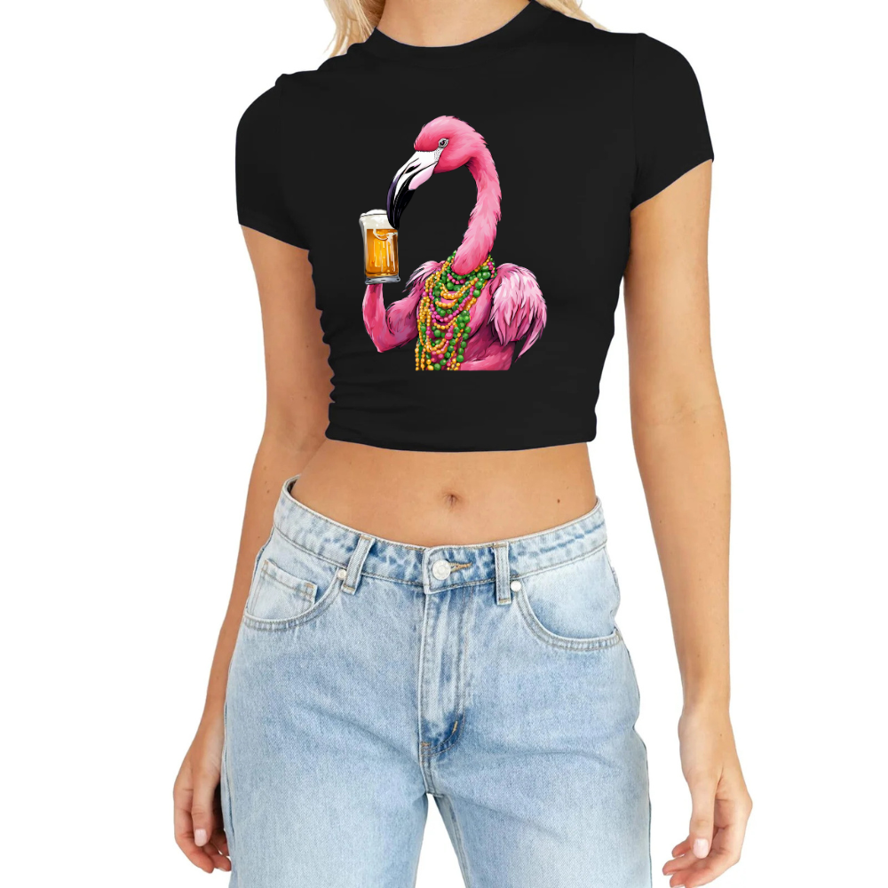 Spanish Town Crop Top - Black