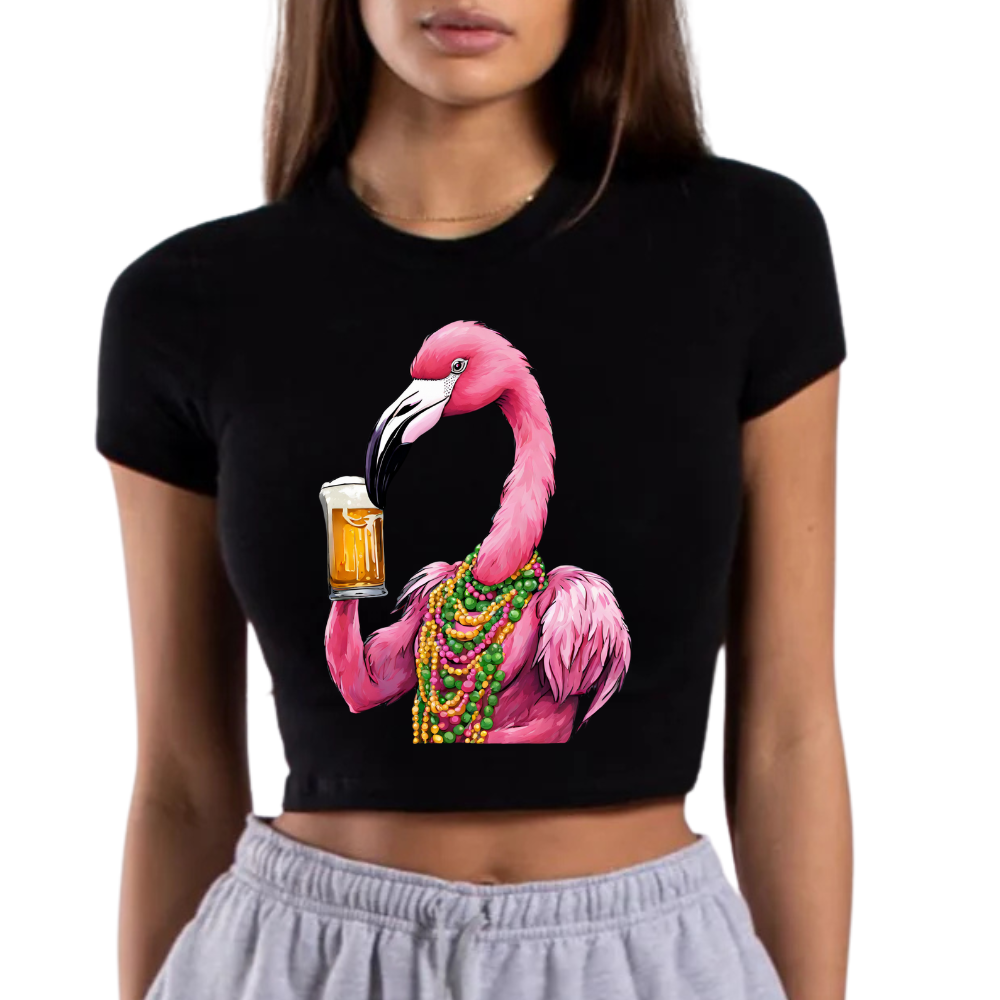 Spanish Town Crop Top - Black