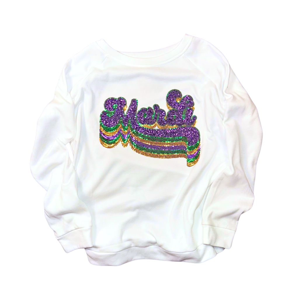 Glitzy Mardi Sweater