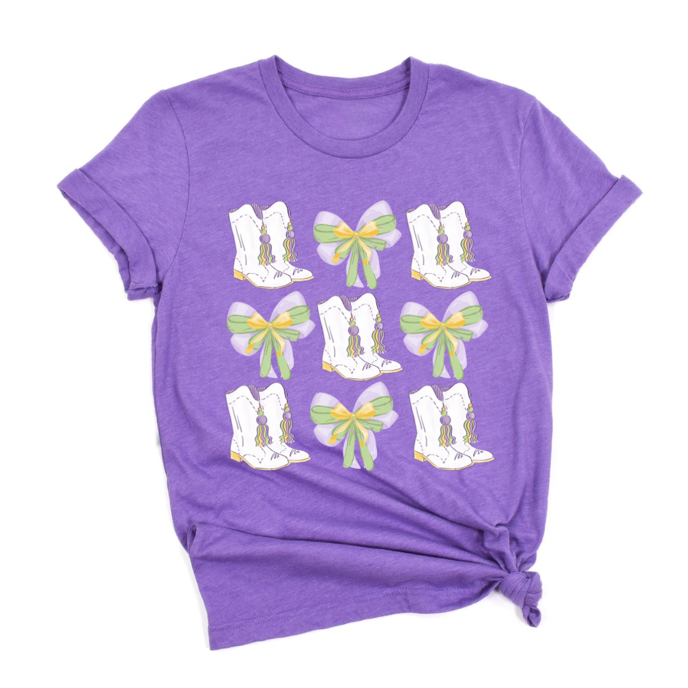 Mardi Gras Coquette Tee