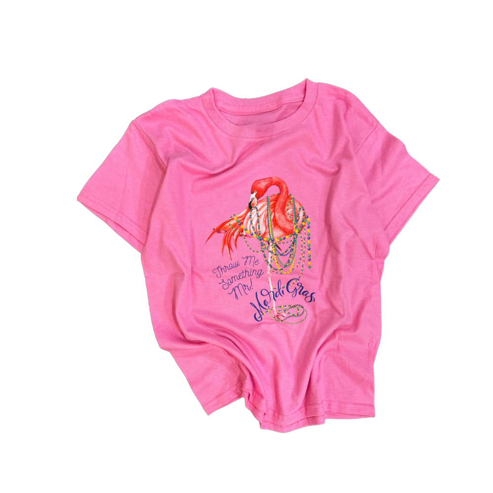 Hot Pink Throw Me Something Mr. T-Shirt