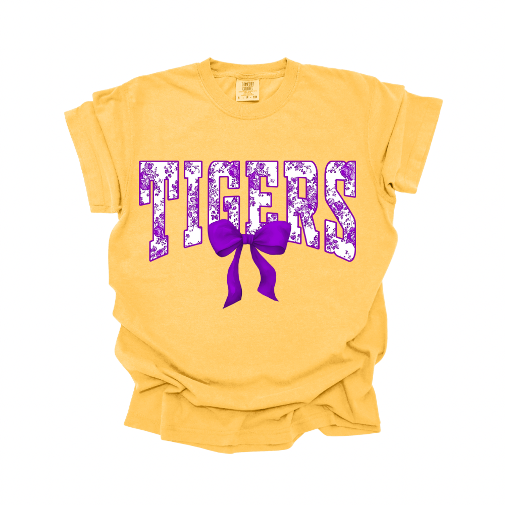 Tigers Floral Vintage Wash Tee