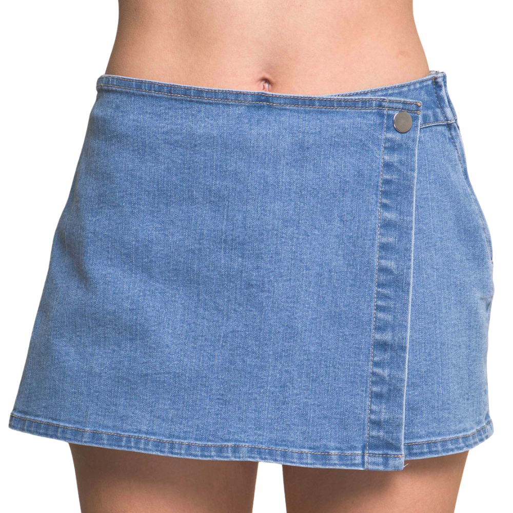 Light Denim Skort