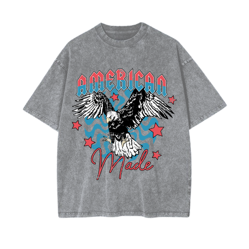 American Made Vintage Acid Wash Tee