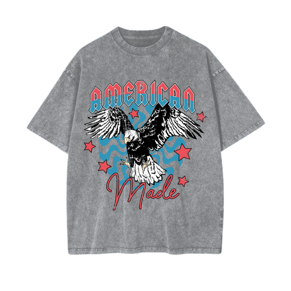 American Made Vintage Acid Wash Tee