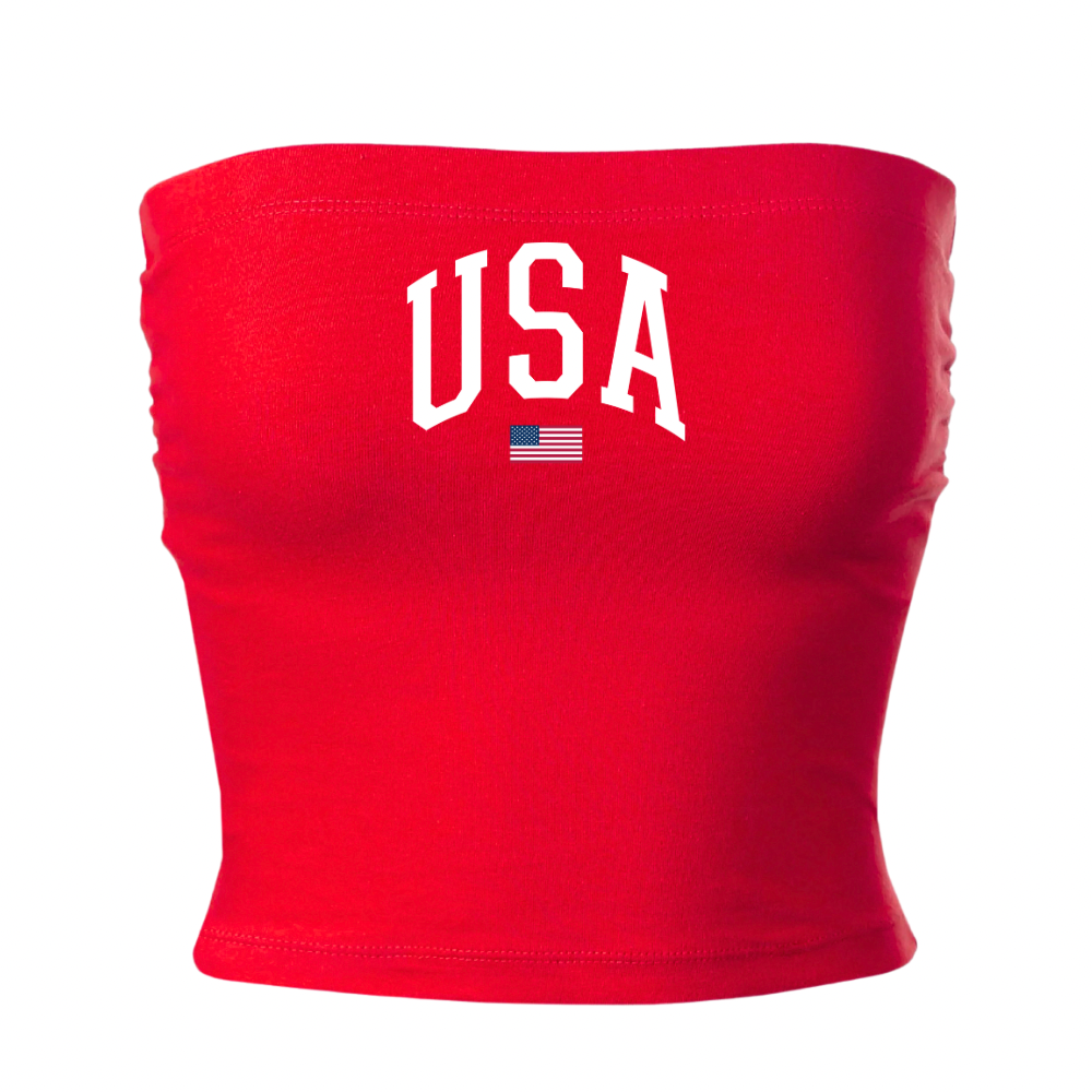 USA Tube Top - Red