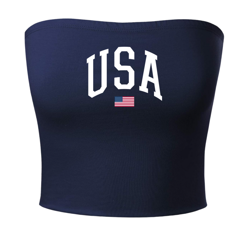 USA Tube Top - Navy