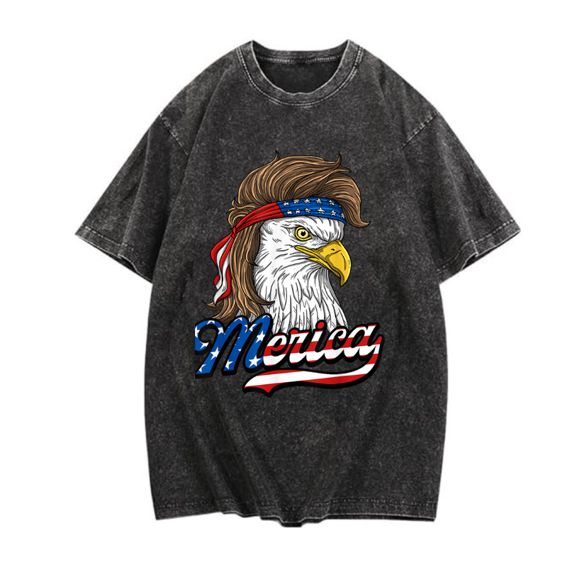 Merica Eagle Vintage Distressed Tee