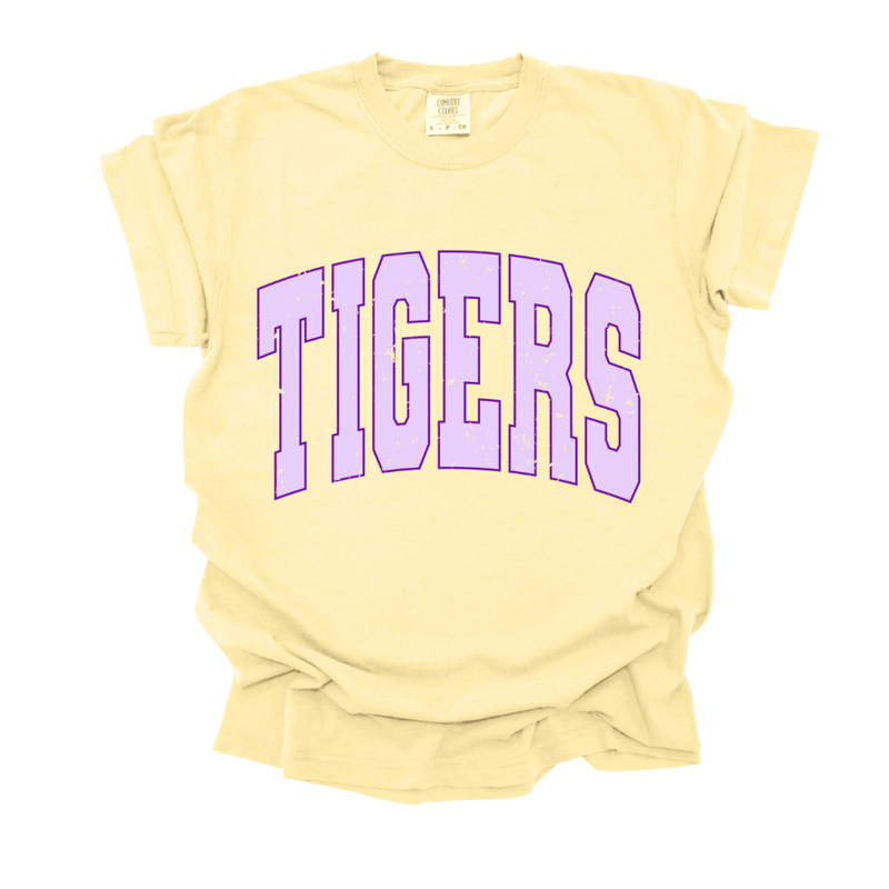 Pastel Tigers Comfort Colors Tee