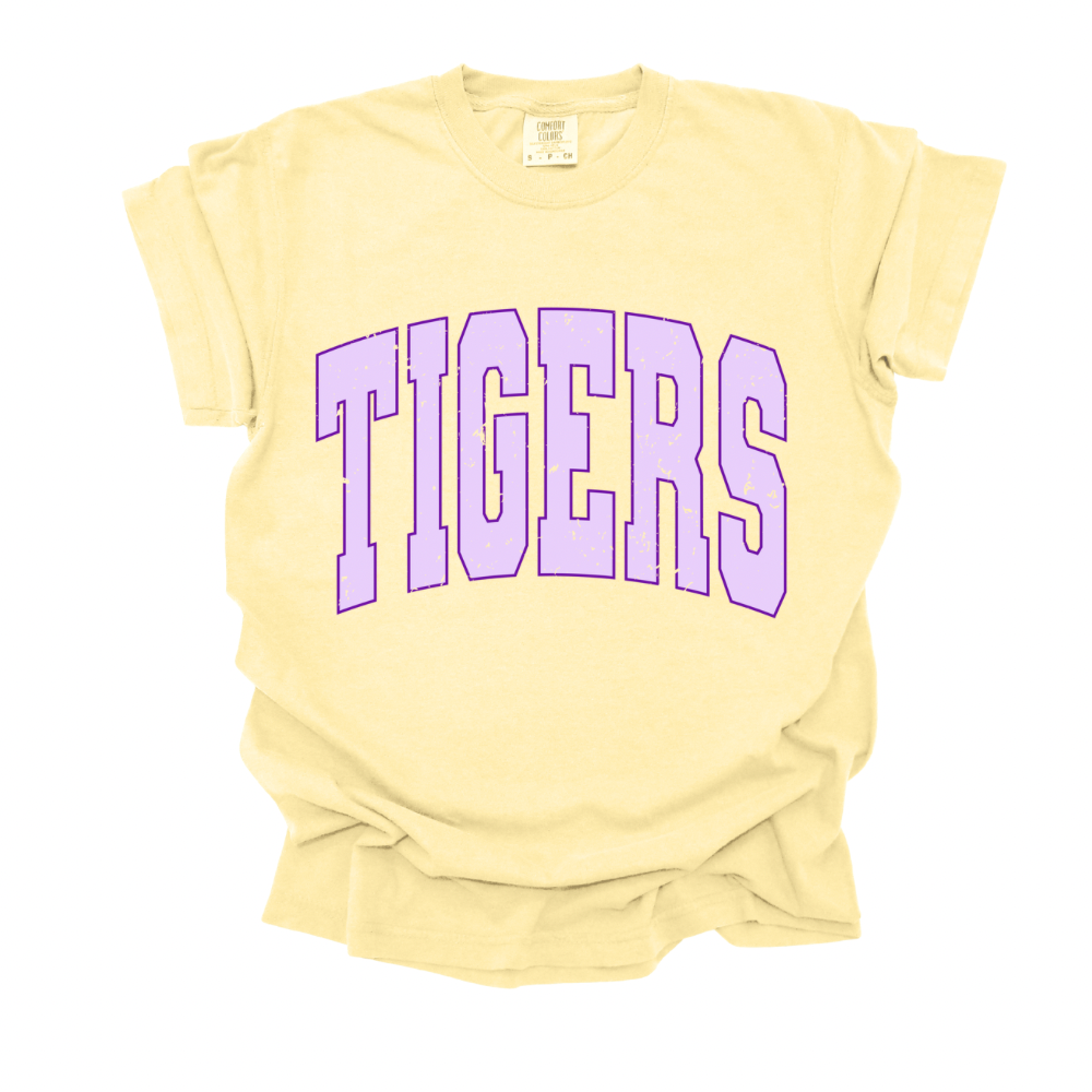 Pastel Tigers Comfort Colors Tee