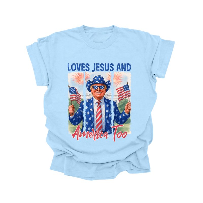 Loves Jesus And America Too Shirt