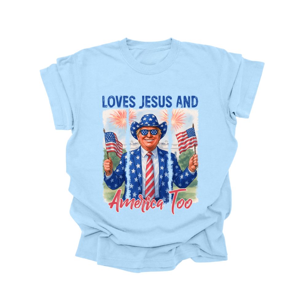 Loves Jesus And America Too Shirt