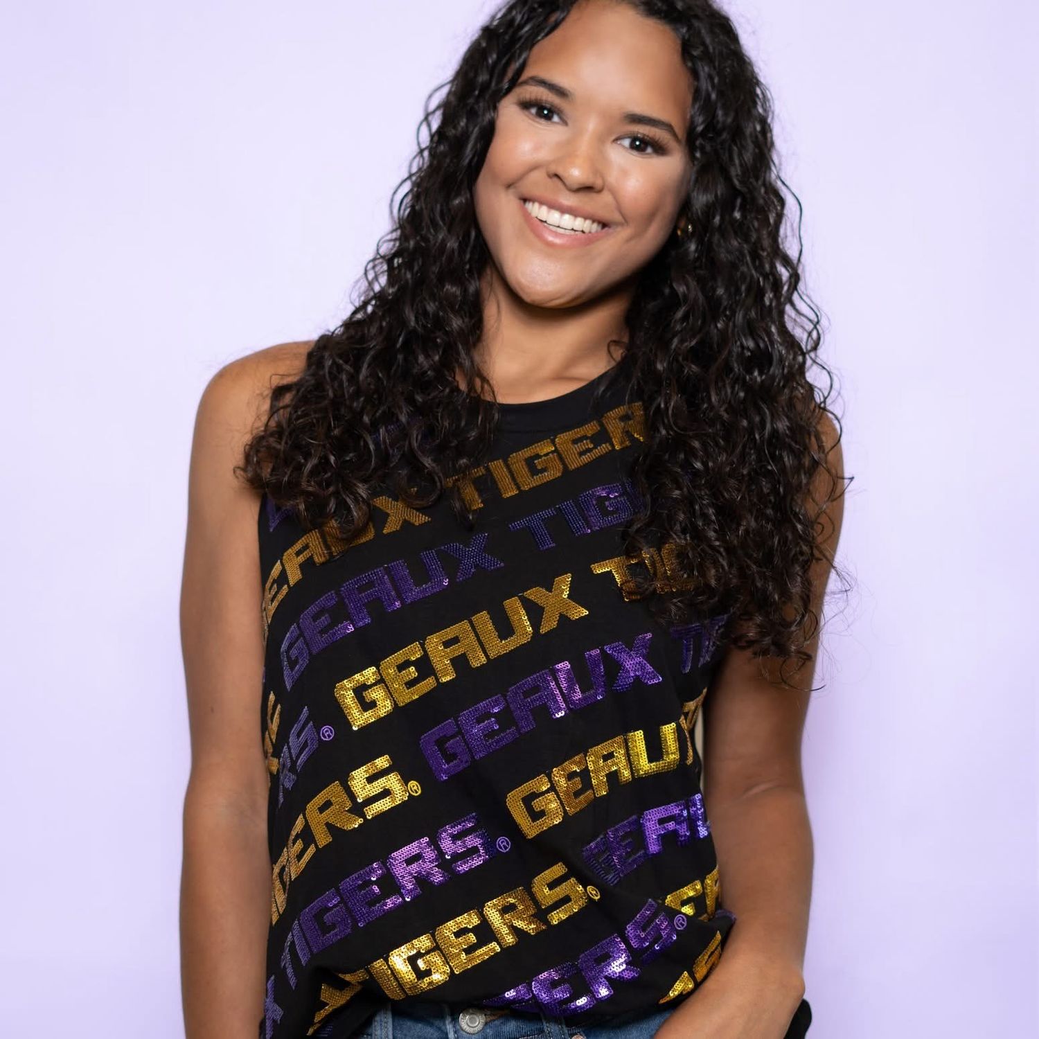 Sequin Geaux Tigers Tank