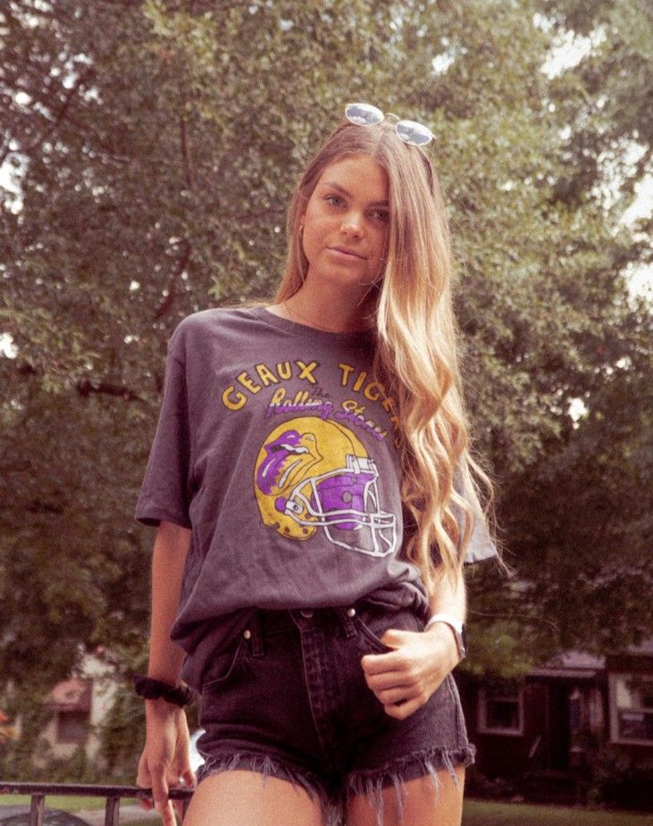 LSU Rolling Stones Helmet Tee
