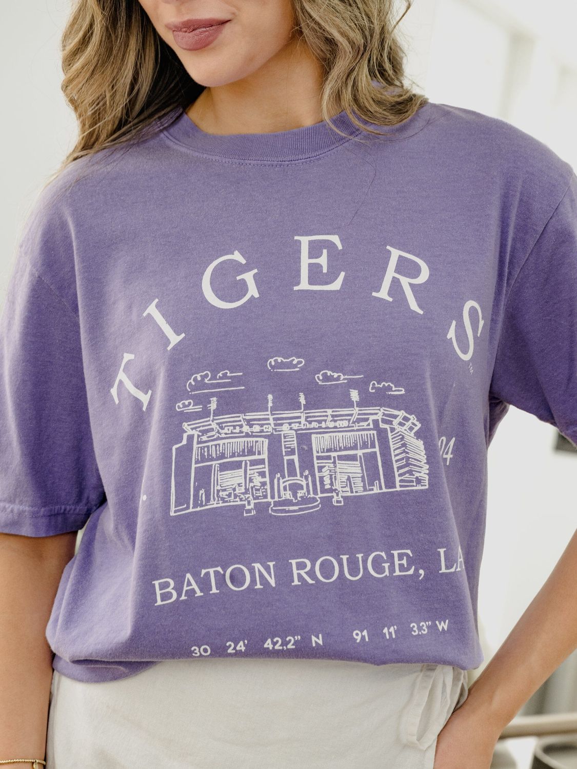 Tiger Stadium Coordinates Tee