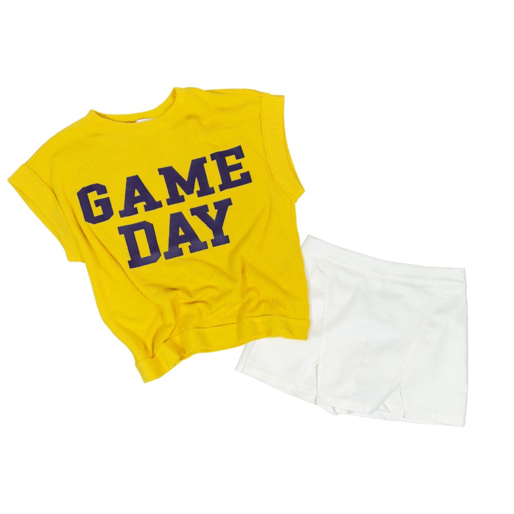 Gold Game Day Top