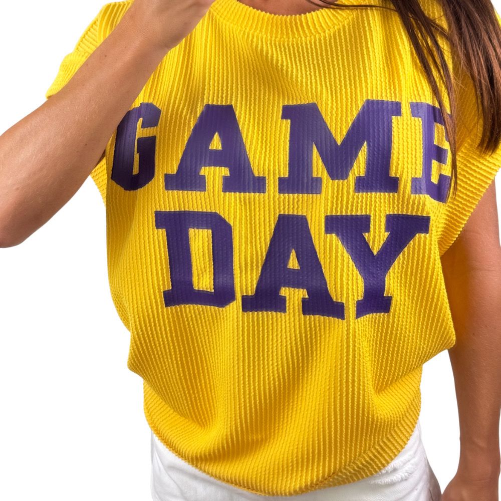 Gold Game Day Top