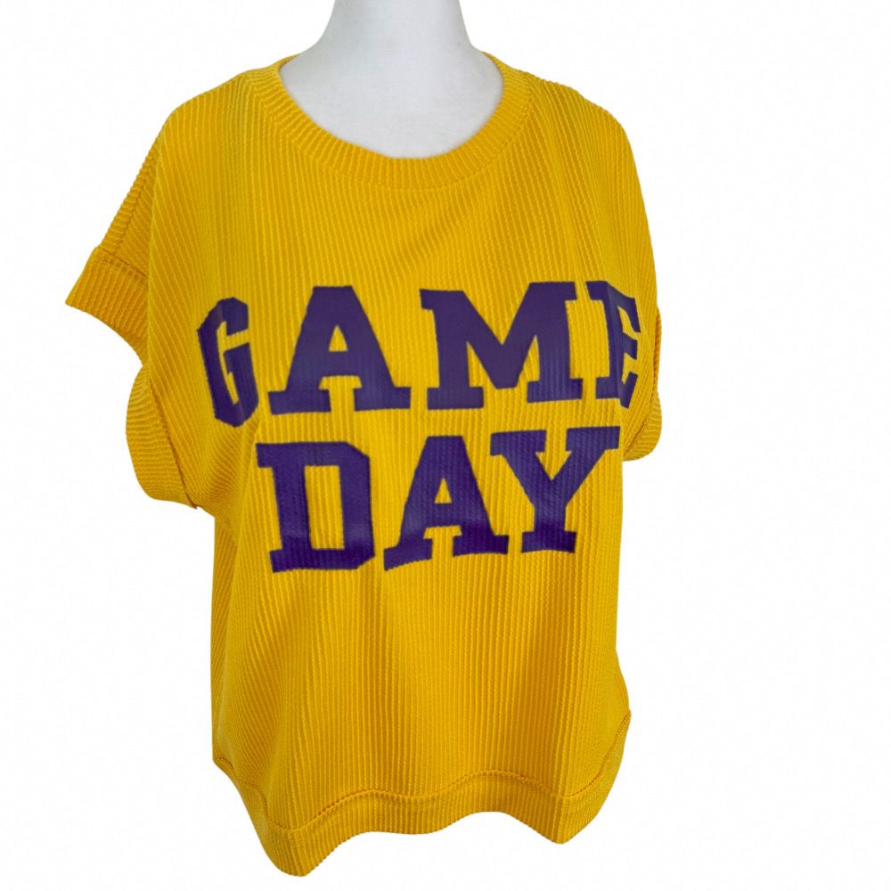 Gold Game Day Top