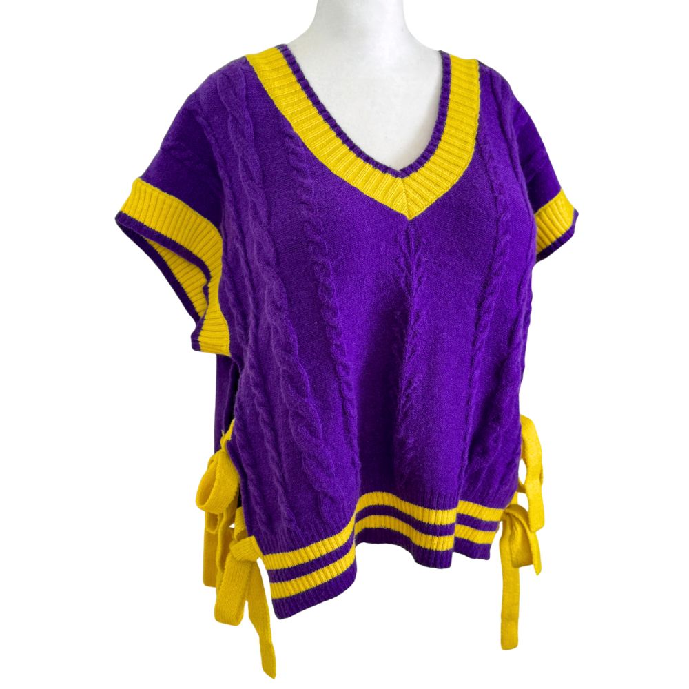 Game Day Bow Sweater Top