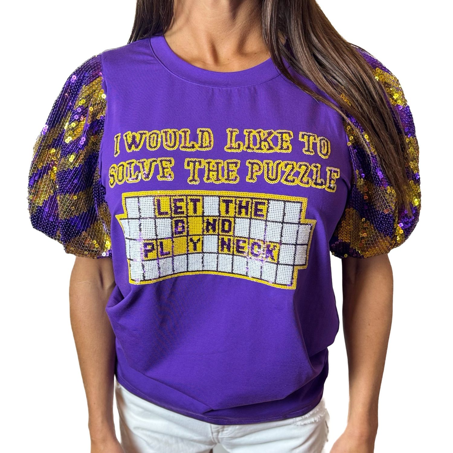 I’d Like To Solve The Puzzle Sequin Top