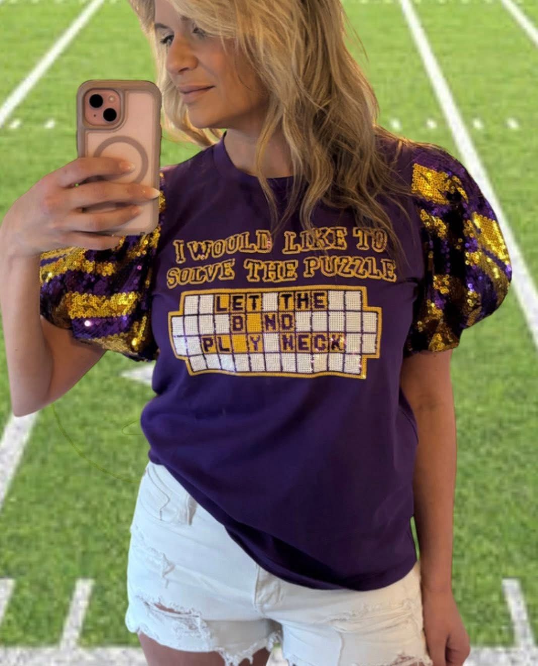 I’d Like To Solve The Puzzle Sequin Top
