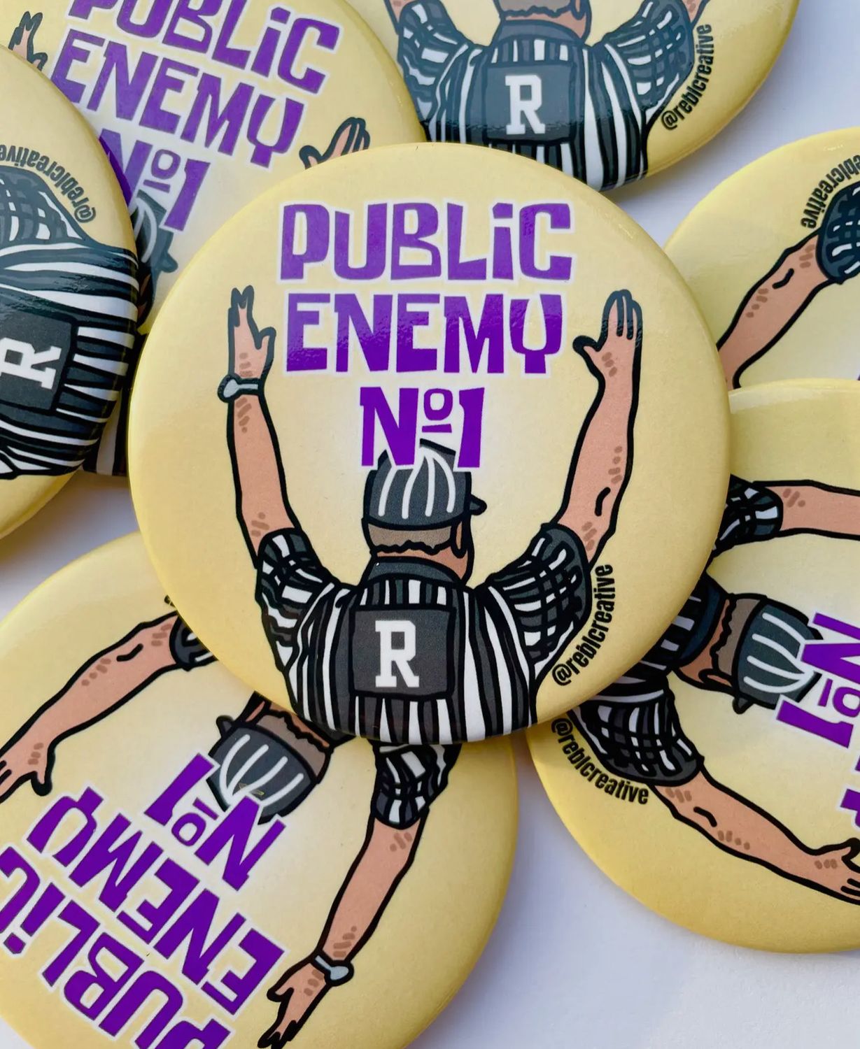 Public Enemy Game Day Button