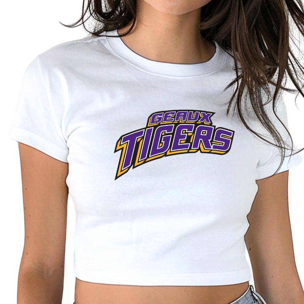 Geaux Tigers Cropped Baby Tee
