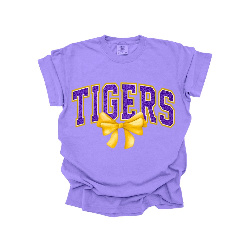 Tigers Floral Comfort Colors Tee