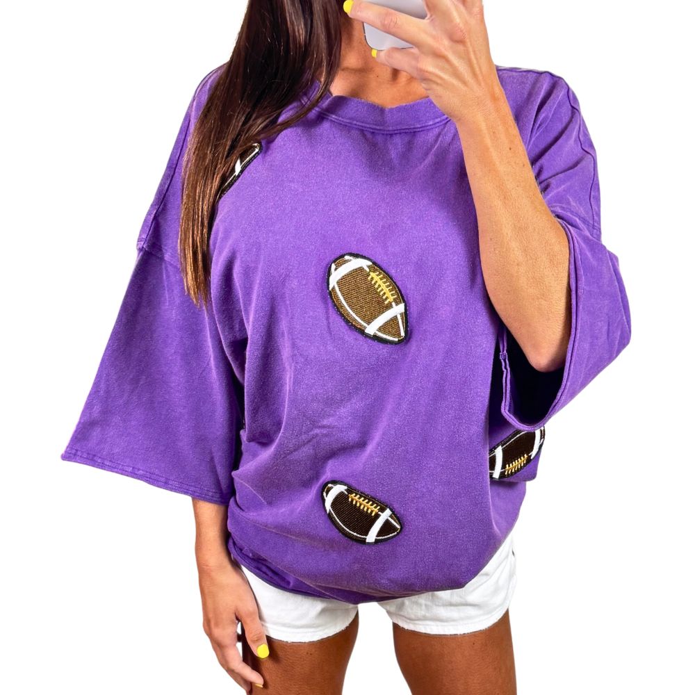 Oversized Football Blouse