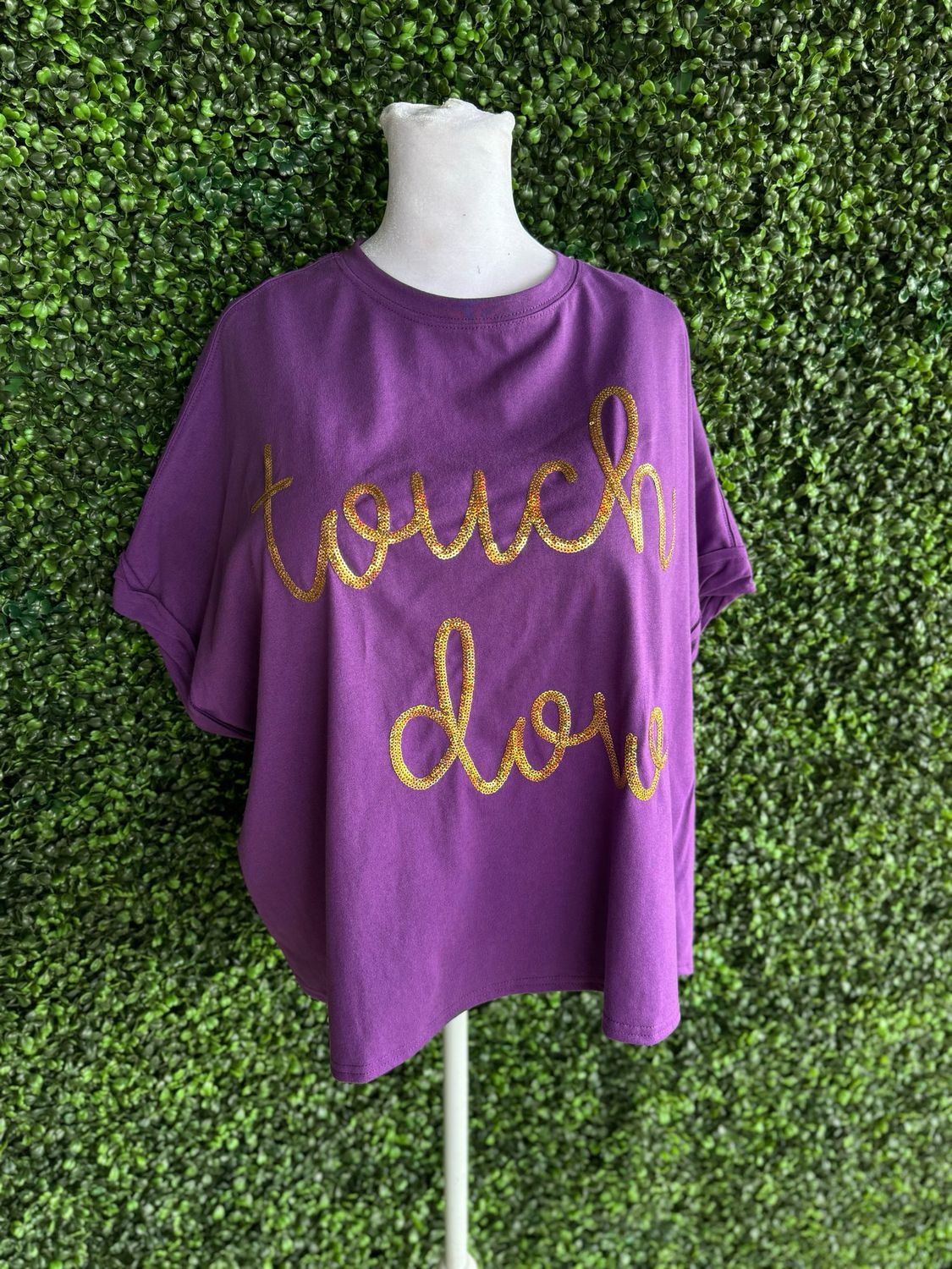 Sequin Oversized Touchdown Top