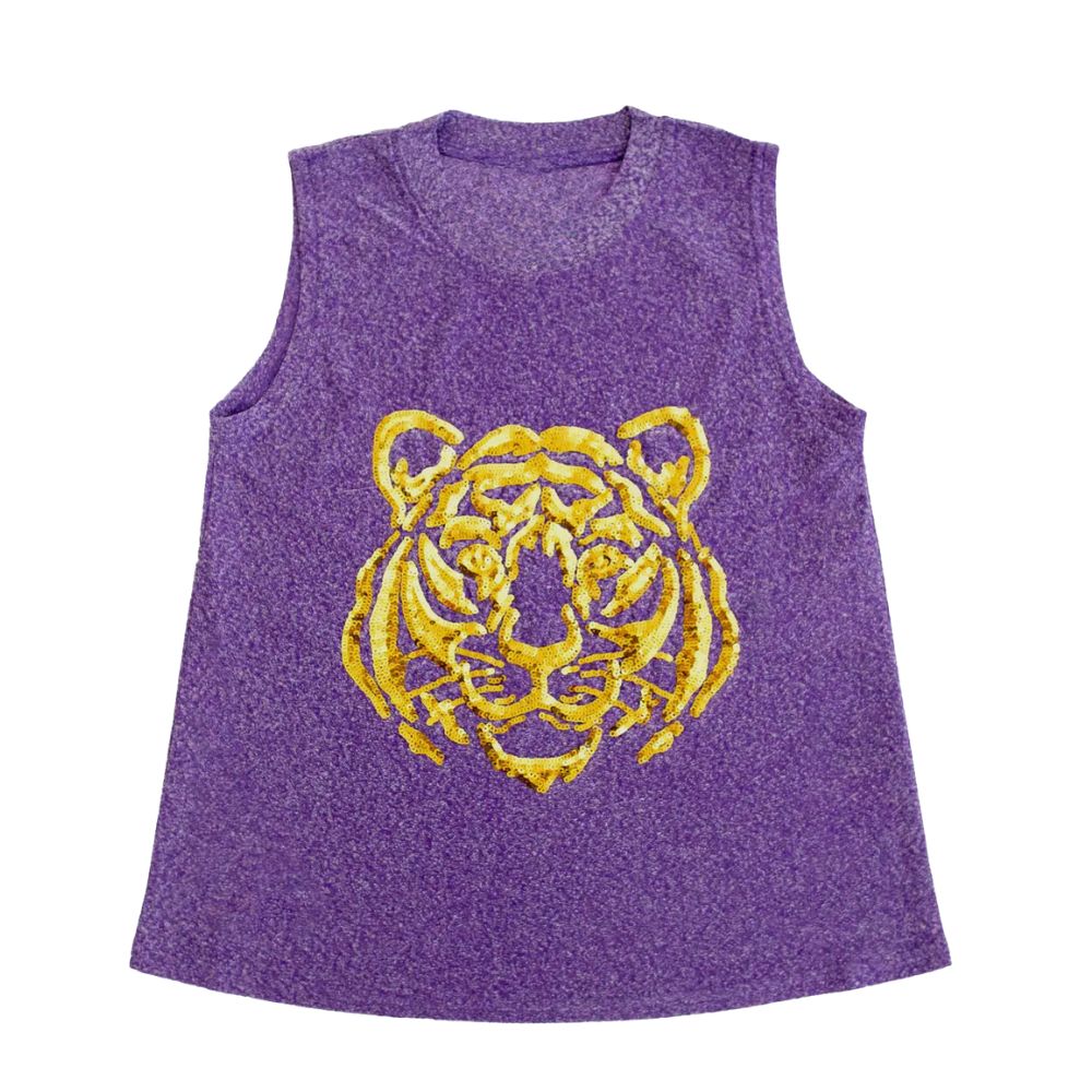 Sparkly Sequin Tiger Tank