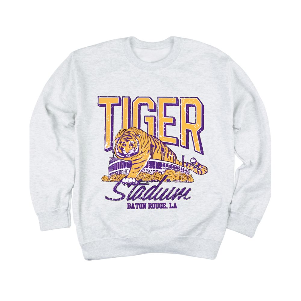 LSU Vintage Tiger Stadium Pullover