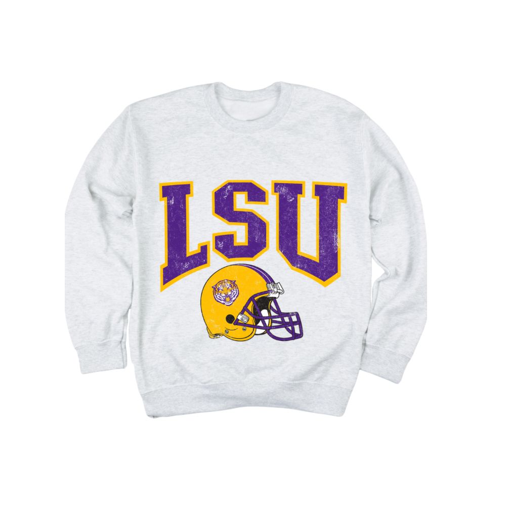 LSU Helmet Collegiate Pullover