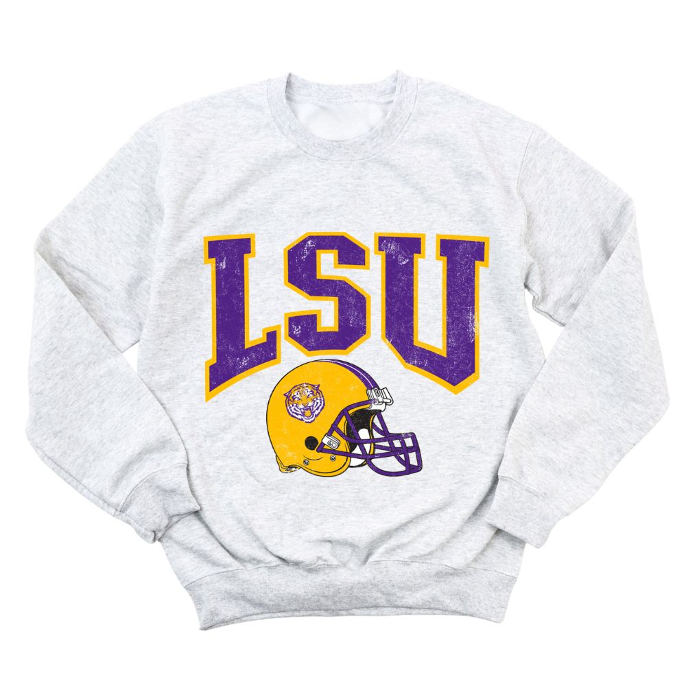 LSU Helmet Collegiate Pullover