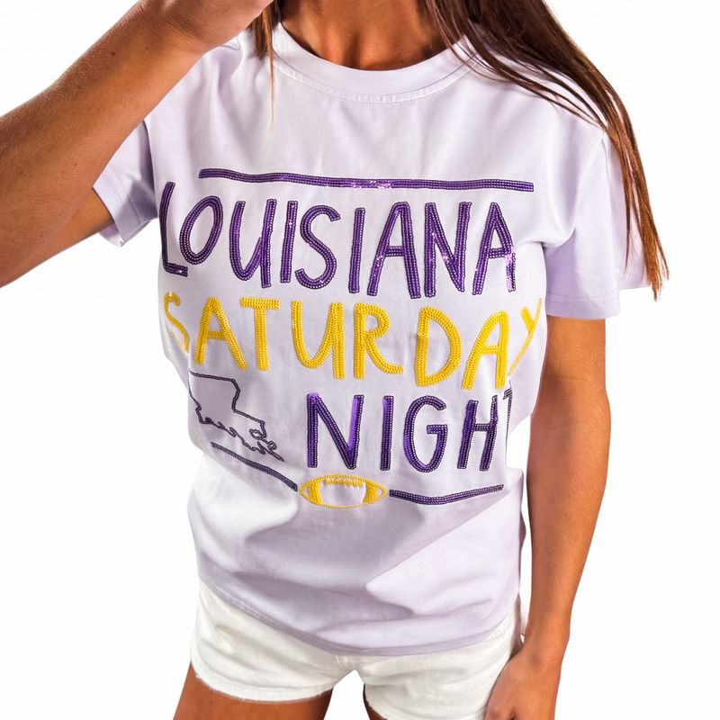 Louisiana Saturday Night Sequin Top