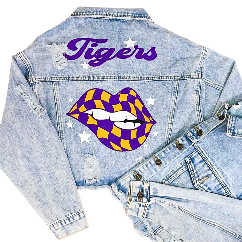 LSU Tigers Custom Denim Jacket
