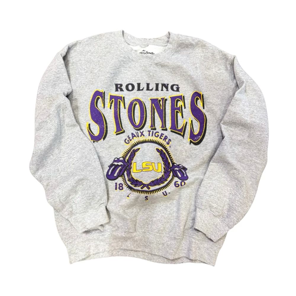 Rolling Stones Geaux Tigers Thrifted Pullover