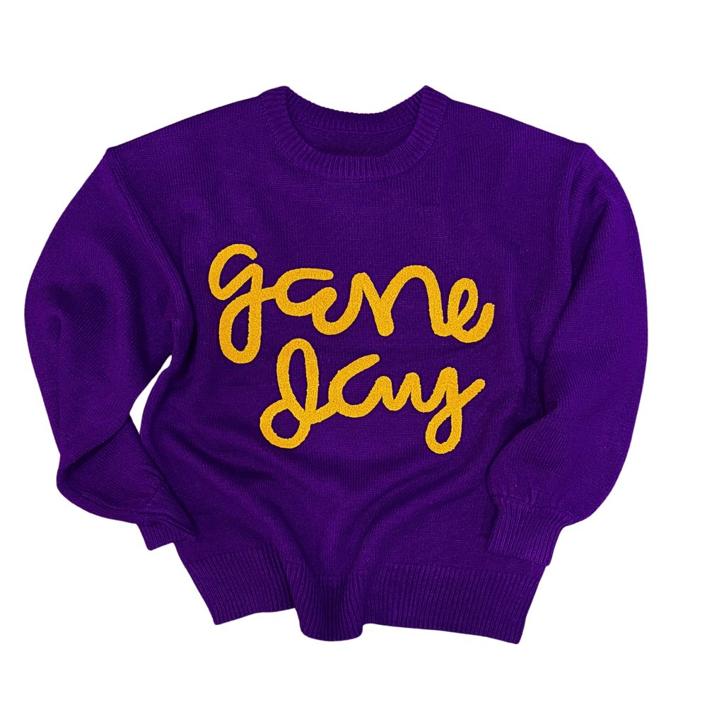 Game Day Embroidered Sweater