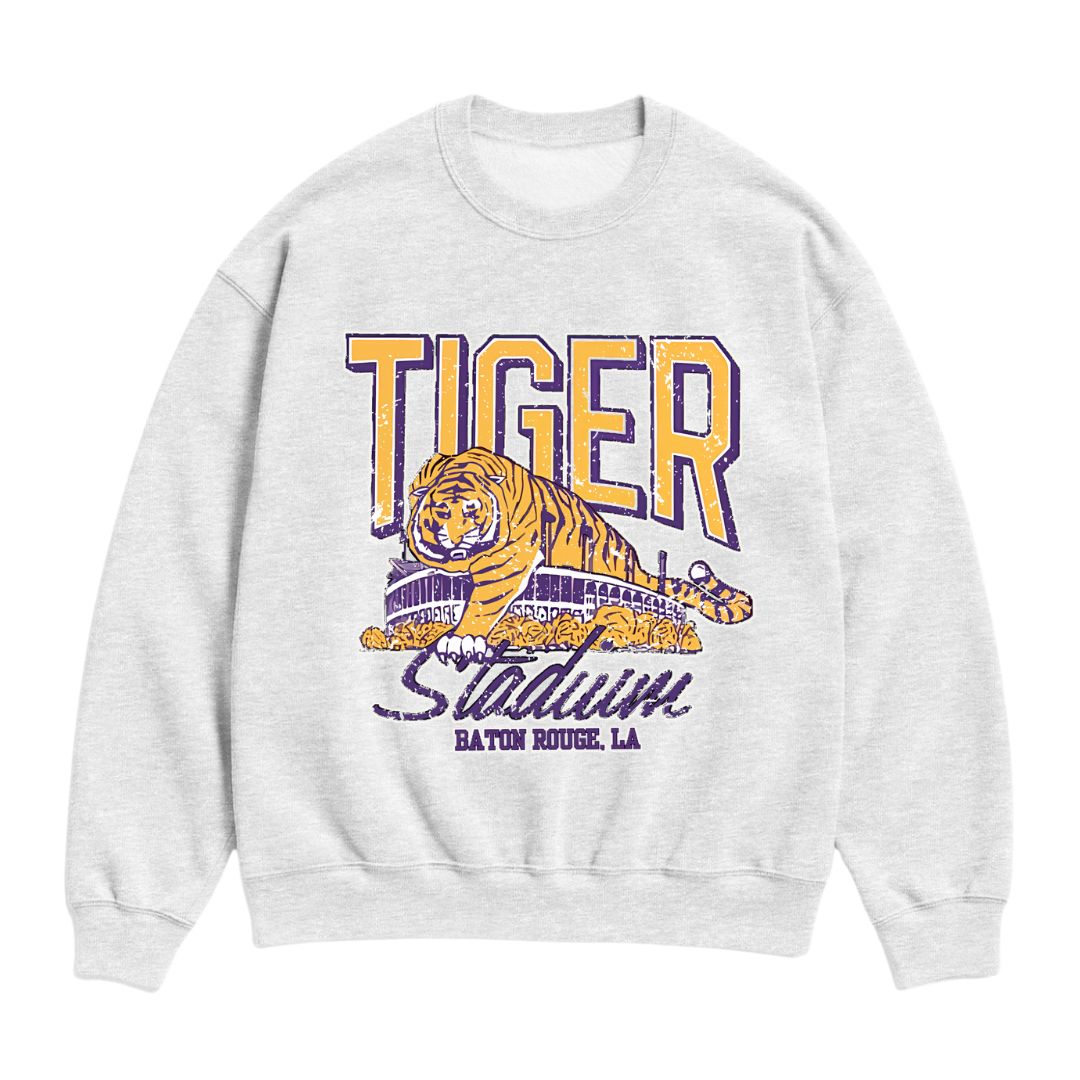 LSU Vintage Tiger Stadium Pullover