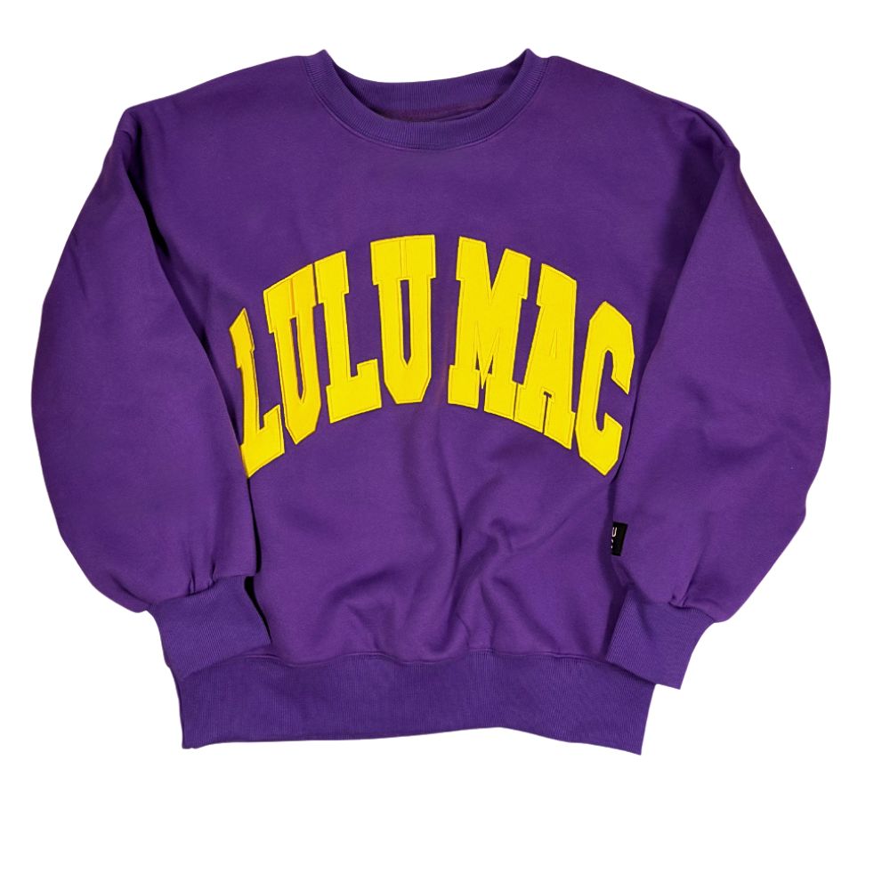 Lulu Mac Purple &amp; Gold Pullover