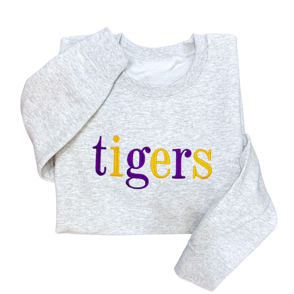 Tigers Embroidered Pullover