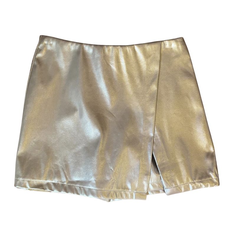 Gold Metallic Skort