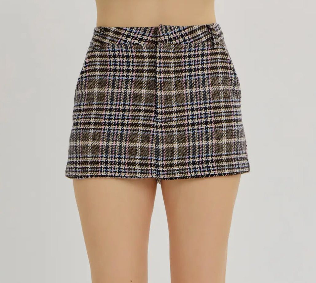Tweed Mini Skort