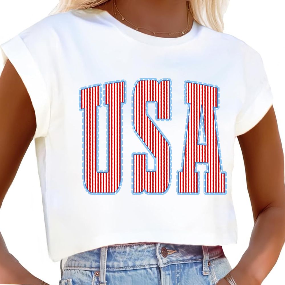 USA Stars &amp; Stripes Dolman Top