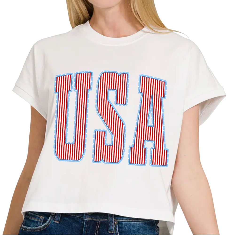 USA Stars &amp; Stripes Dolman Top