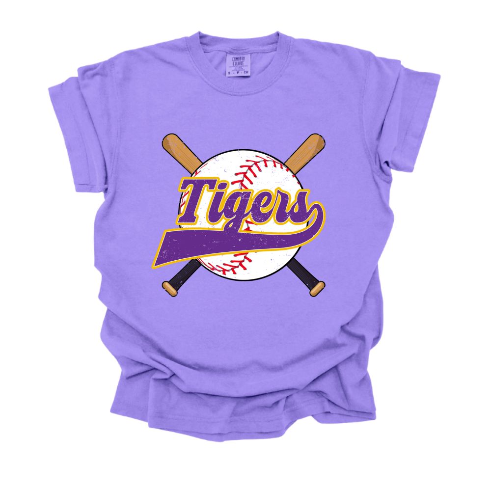 Tigers Baseball Vintage Wash Tee