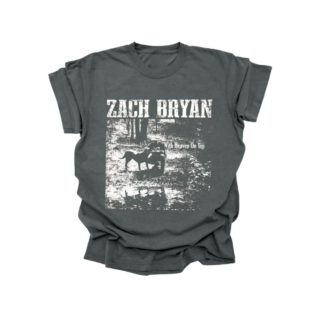 Zach Bryan Distressed Comfort Colors Tee