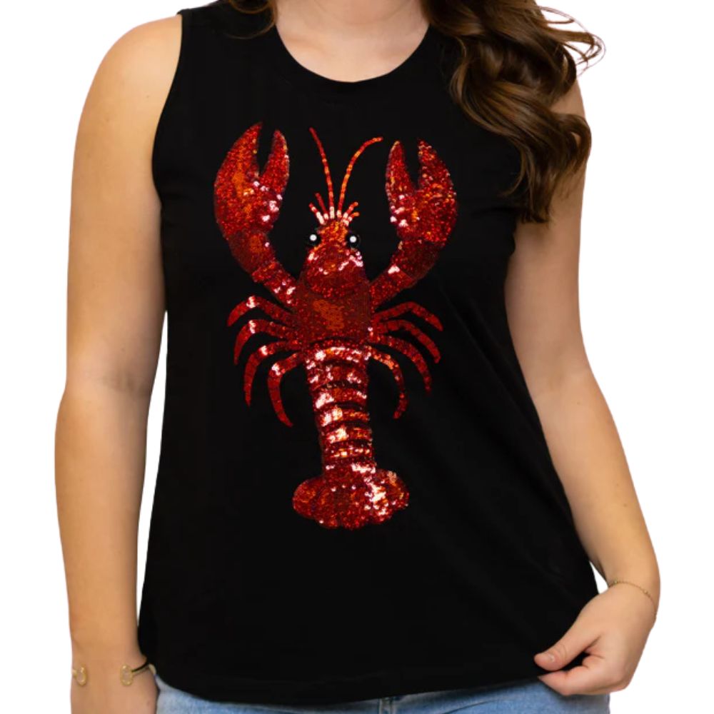Crawfish Sequin Tank