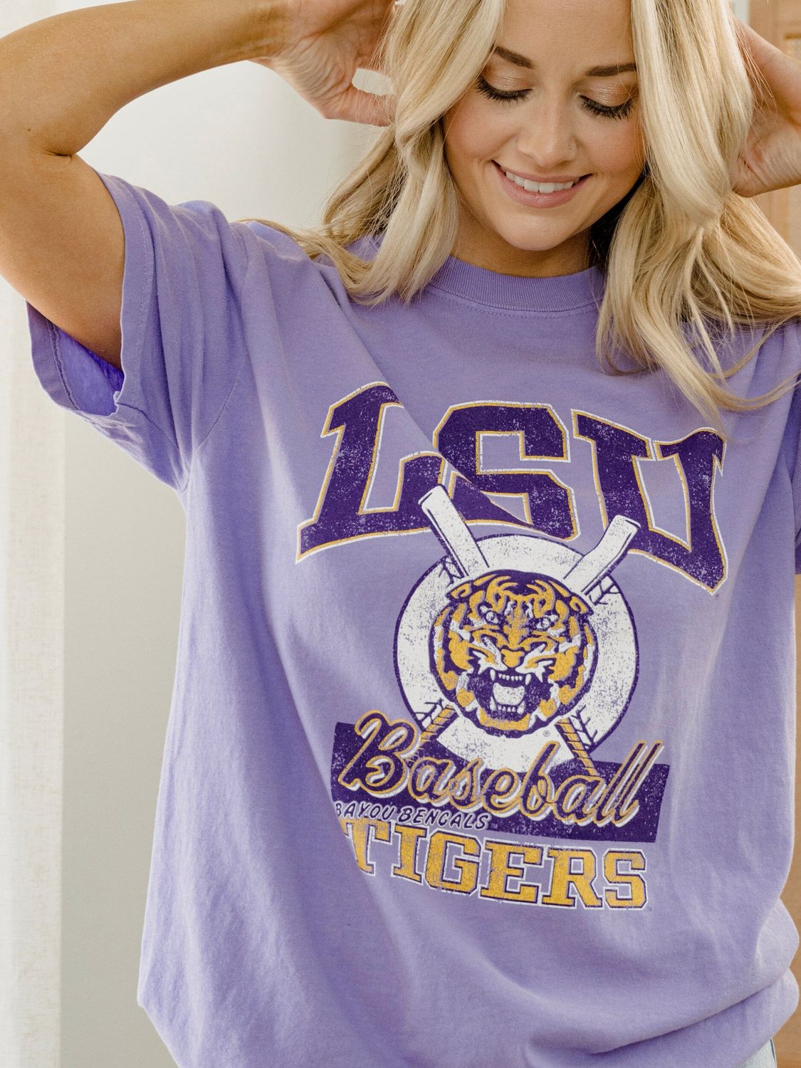 LSU Baseball Thrifted Tee
